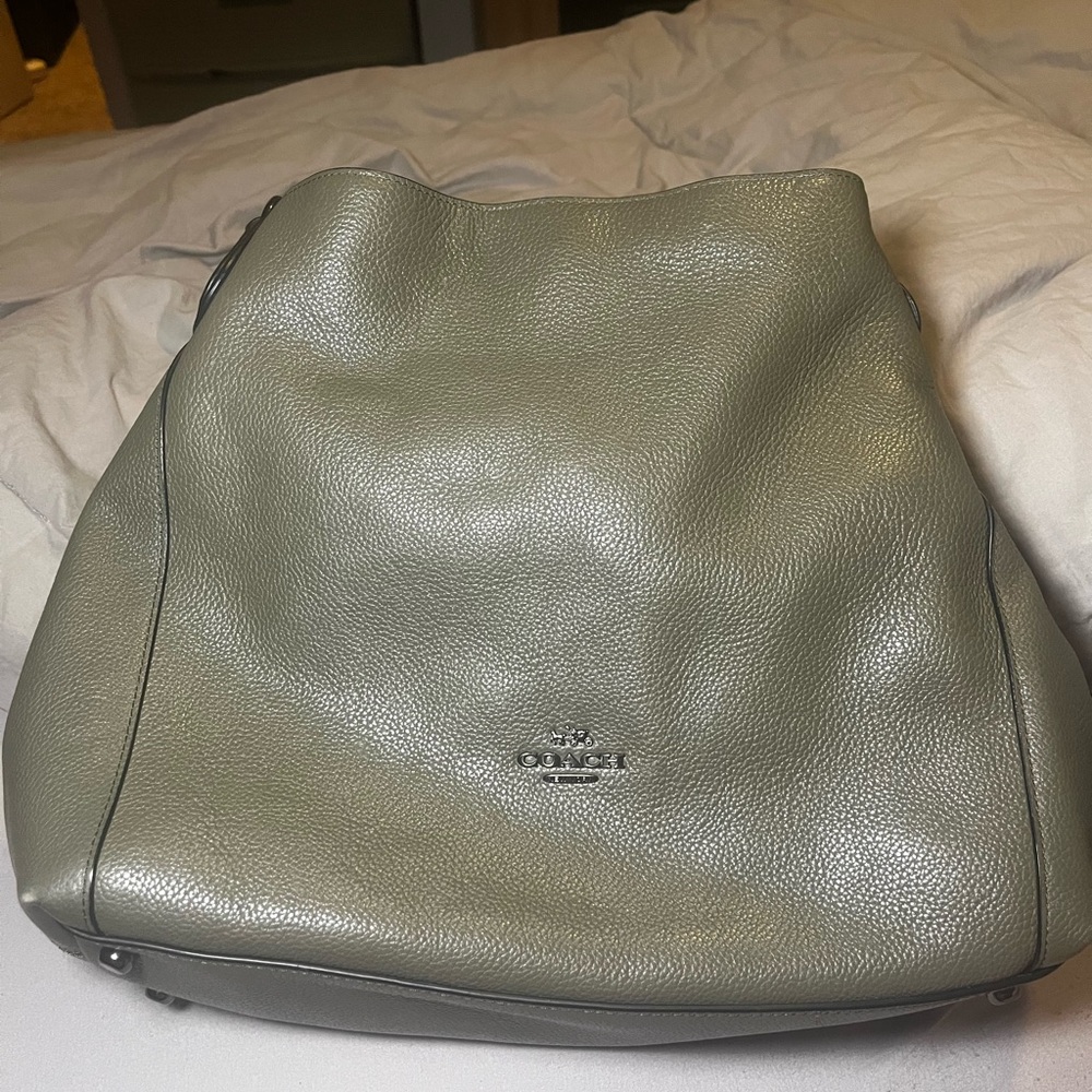 Coach Green Leather Bag